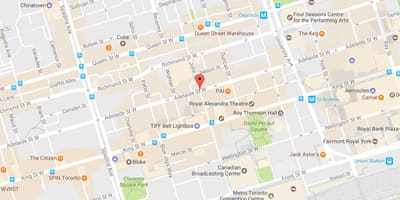 Harta John street Toronto