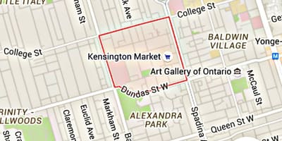 Harta Kensington Market