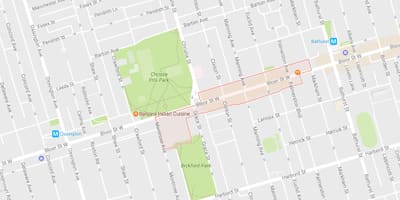 Harta Koreatown vecinătate Toronto