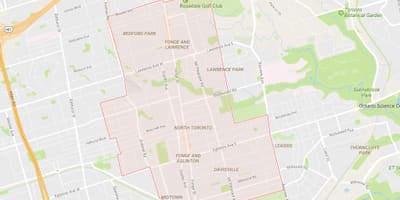 Harta de Nord cartier Toronto