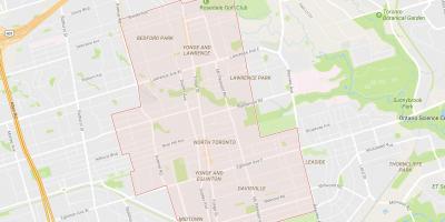 Harta de Nord cartier Toronto