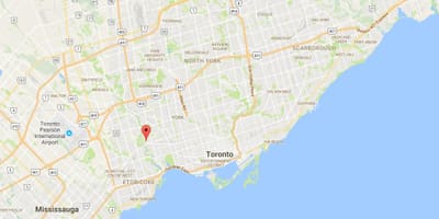 Harta Lambton district Toronto