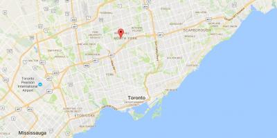Harta Lansing district Toronto