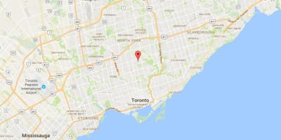 Harta Lawrence Park district Toronto