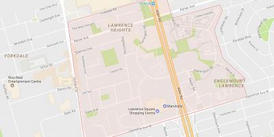 Harta Lawrence Înălțimi de vecinătate Toronto