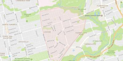 Harta Leaside vecinătate Toronto