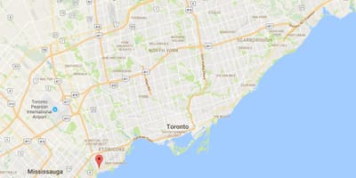 Harta Long Branch district Toronto