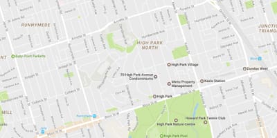 Harta Parcului cartier Toronto