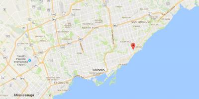Harta de Mesteacan Stâncă Înălțimi district Toronto