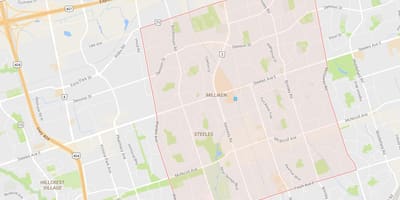 Harta Milliken vecinătate Toronto