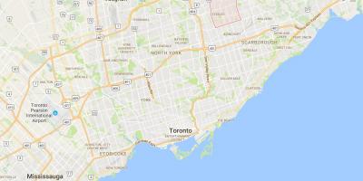 Harta Milliken district Toronto
