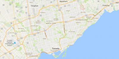 Harta Morningside Heights district Toronto