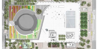Harta Nathan Phillips Square pace grădină