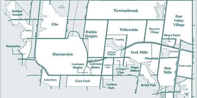 Harta North York