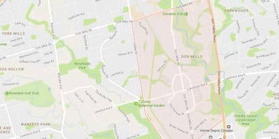 Harta Don Mills vecinătate Toronto