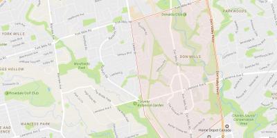 Harta Don Mills vecinătate Toronto