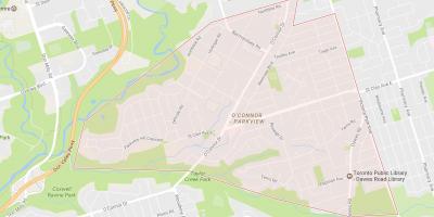Harta de O ' Connor–Parkview vecinătate Toronto