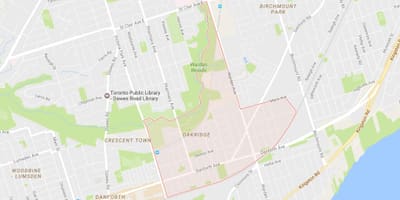 Harta Oakridge vecinătate Toronto