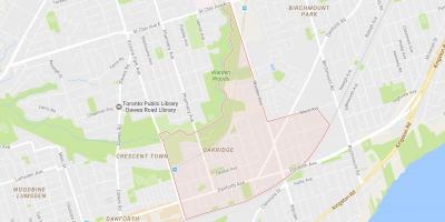 Harta Oakridge vecinătate Toronto