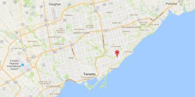 Harta Oakridge district Toronto