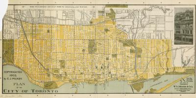 Harta orașul Toronto 1903