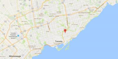 Harta Pape Satul districtul Toronto