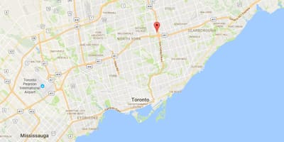 Harta Parkway silvic Toronto