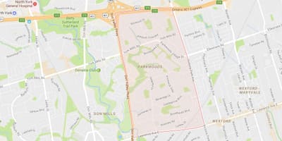 Harta Parkwoods vecinătate Toronto