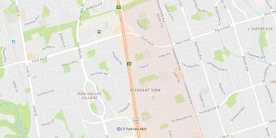Harta de Vedere Plăcută de vecinătate Toronto