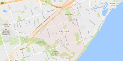 Harta Port vecinătatea Uniunii, Toronto