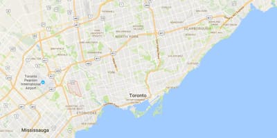 Harta Printesa Grădini de cartier Toronto