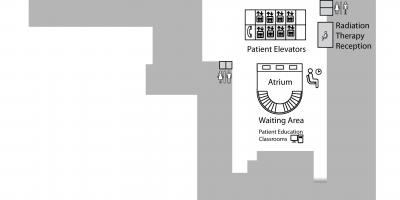 Harta Prințesa Margaret de Cancer Centre Toronto etajul 1 de mai Jos (B1)