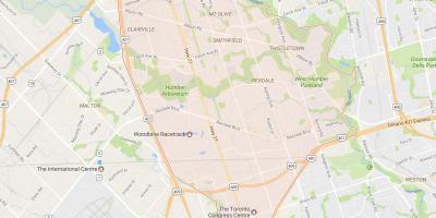 Harta Rexdale vecinătate Toronto