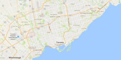 Harta Richview district Toronto