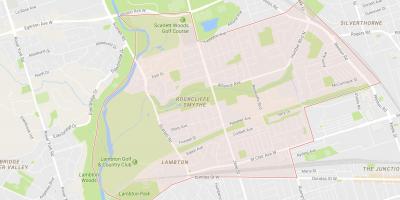 Harta Rockcliffe–Smythe vecinătate Toronto