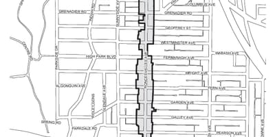 Harta de la Roncesvalles Toronto