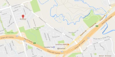 Harta Rouge de vecinătate Toronto