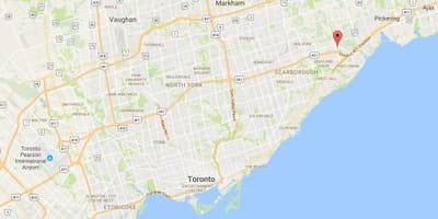 Harta Rouge district Toronto
