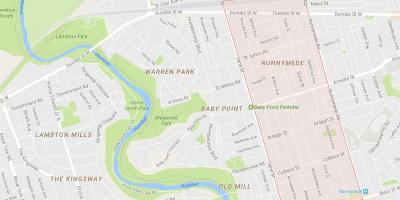 Harta Runnymede vecinătate Toronto