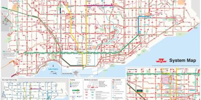 Harta de rute de autobuz TTC