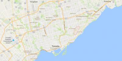 Harta Scarborough Junctiondistrict Toronto