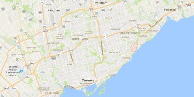 Harta Scarborough Toronto district Sat