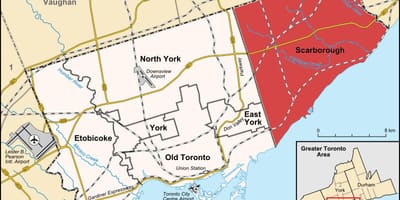 Harta Scarborough Toronto