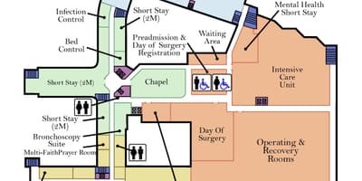 Harta St. Joseph centrul de Sănătate Toronto nivel 2