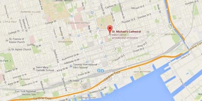 Harta St. Michael Cathedrale Toronto imagine de ansamblu