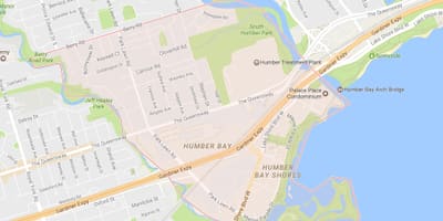Harta Stonegate-Queensway vecinătate vecinătate Toronto