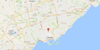 Harta Summerhill district Toronto