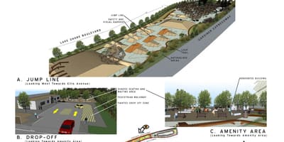 Harta Sunnyside bike park Toronto jump linie