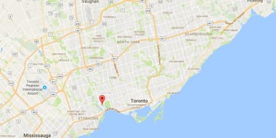 Harta Swansea district Toronto