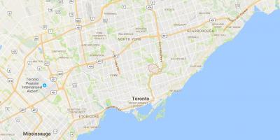 Harta Thorncliffe Park district Toronto